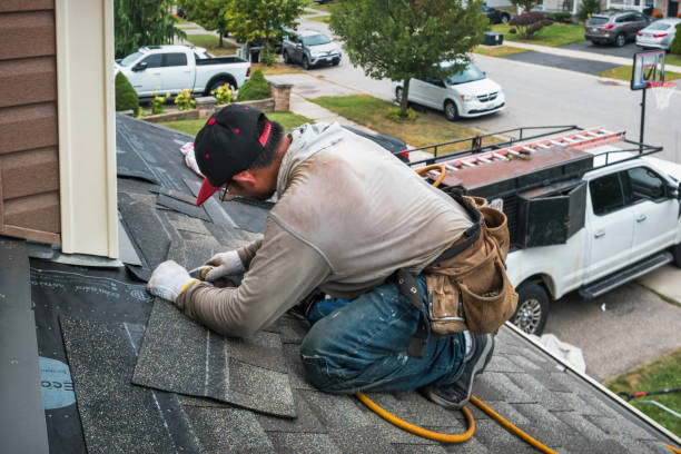 Professional Emergency Roof Repair technician working in Lemont Furnace, PA